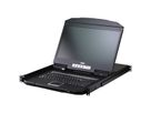 ATEN CL3716NX CH 16-Port USB HDMI Single Rail WideScreen LCD KVM Console, CH-Layout