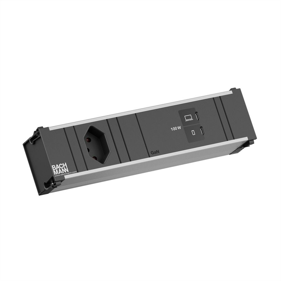 BACHMANN CONI S 1xCH 0° 1xUSB C/C 100W, L=0,2m