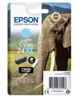 Epson Elephant Singlepack Light Cyan 24XL Claria Photo HD Ink