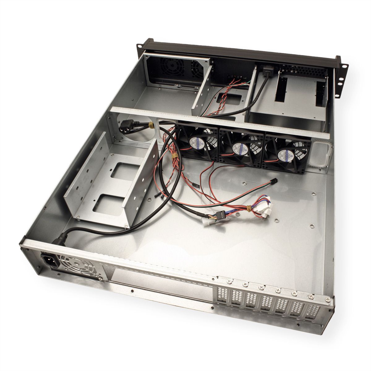 19" serverbehuizing, 2HE, lang, IPC 2U 2098-SL, zwart