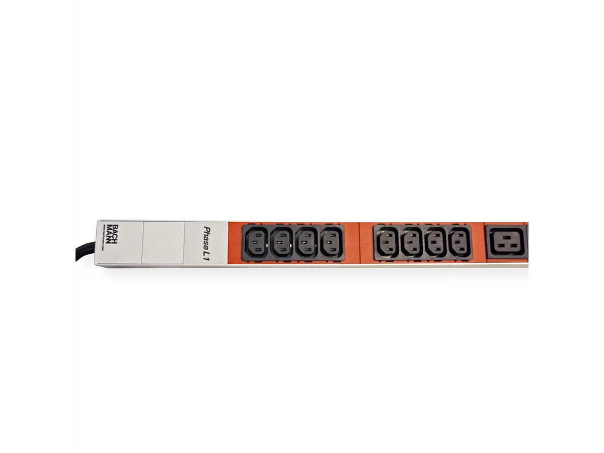 BACHMANN IT PDU Basic 3 x (16 A / 400 V / 50 Hz) 24 x C13 6 x C19)