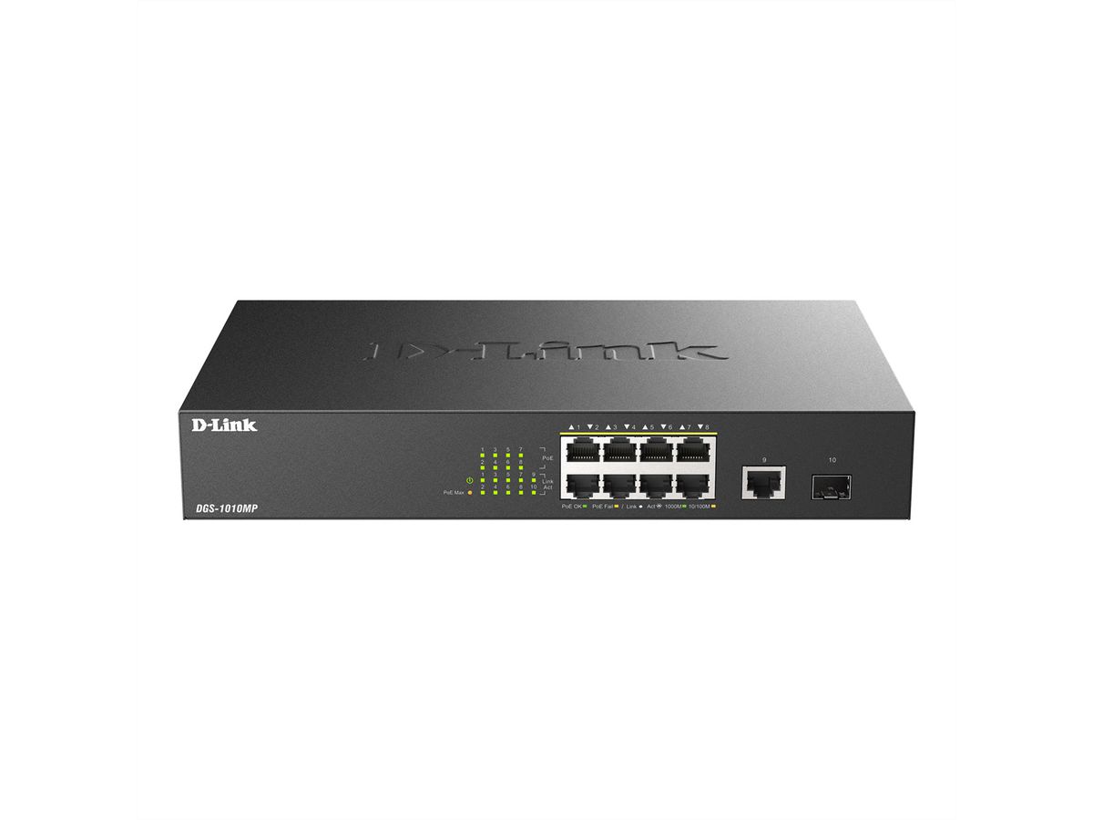 D-Link DGS-1010MP/E 10-Port PoE+ Switch