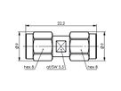 TELEGÄRTNER SMA Bulkhead Adaptor