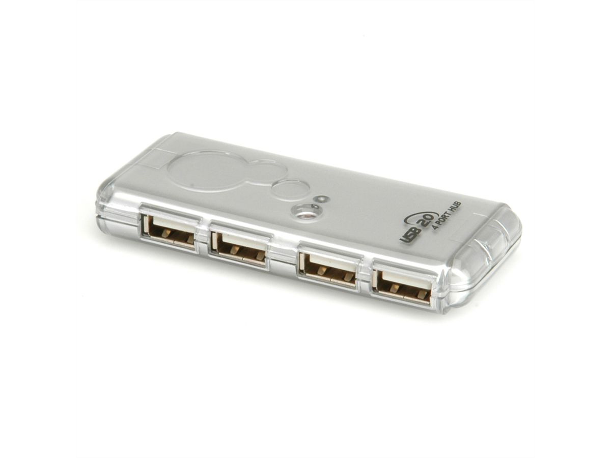 VALUE USB 2.0 Mini Hub, 4 poorts, geen voeding