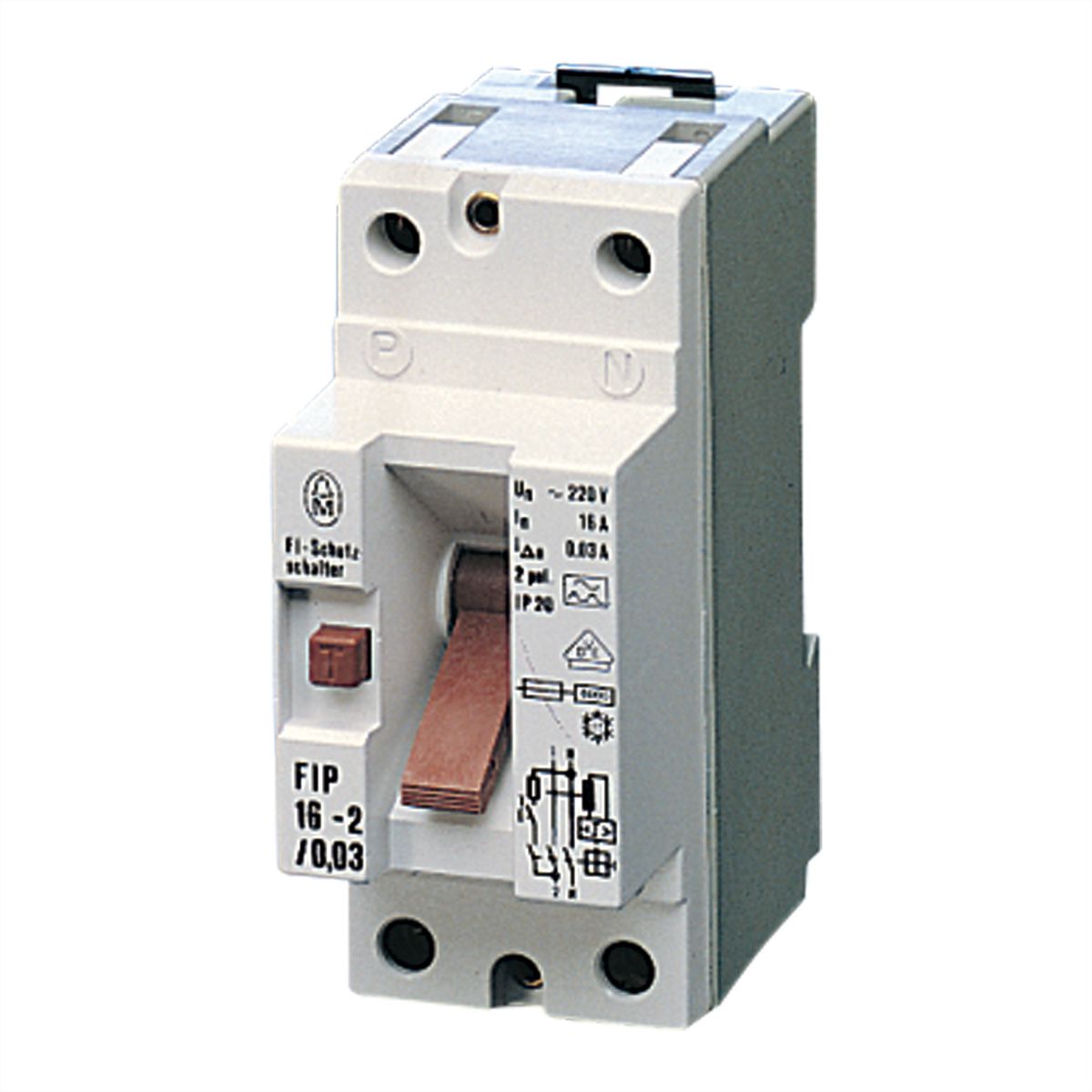 SCHROFF Power Distribution Modules According to DIN 43880, FI Safety Switch, 16 A, 30 mA