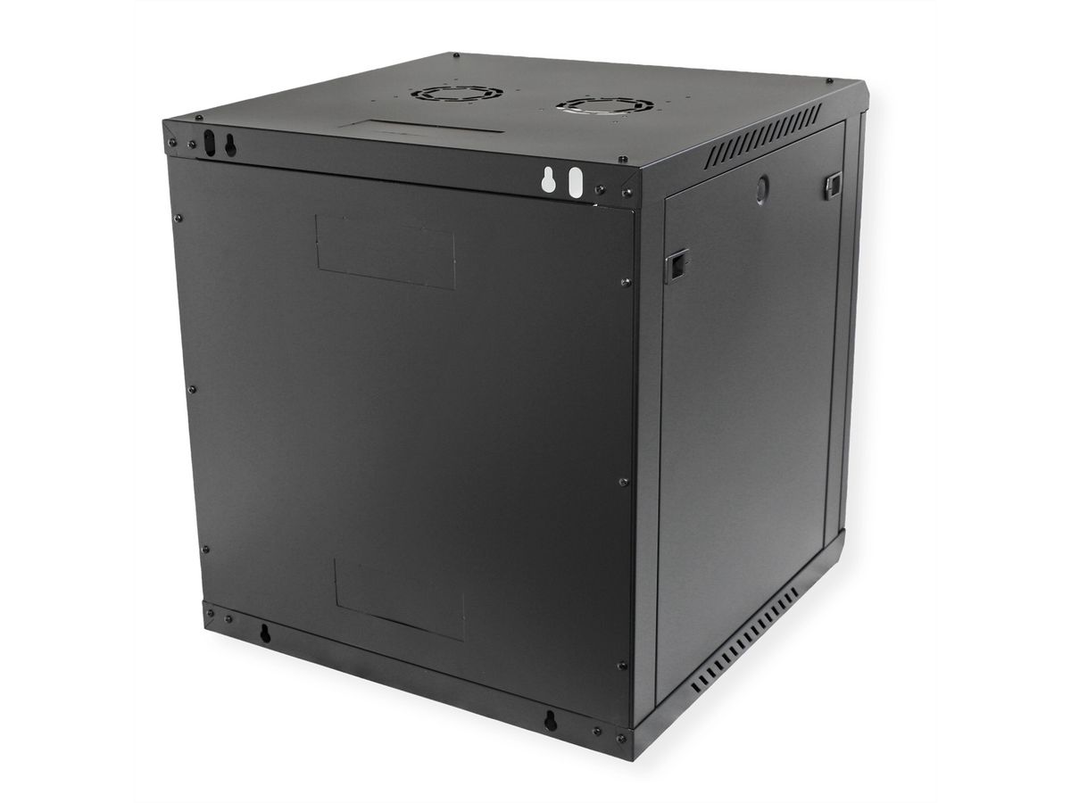 ROLINE 19-inch wandbehuizing Basic Plus 12U, 600x600 BxD zwart