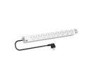 BACHMANN 19"-Steckdosenleiste 1HE 9xUTE, 2 m