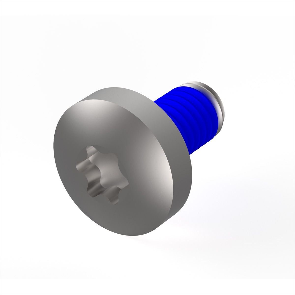 SCHROFF Assembly Parts for Rugged Components, Panhead Screw with Thread-locking Compound, Torx, M4 x 8