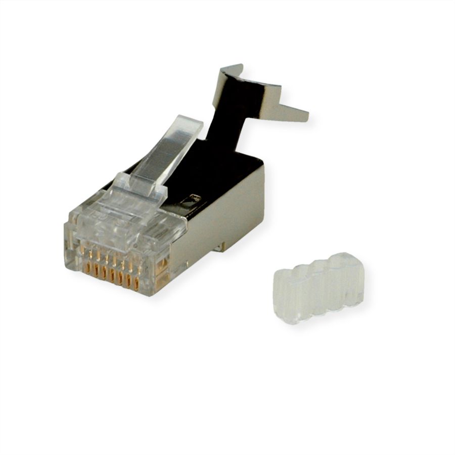 ROLINE Modulaire connector afgeschermd, Cat.6 (Klasse E) voor massieve kabel, 10 St.