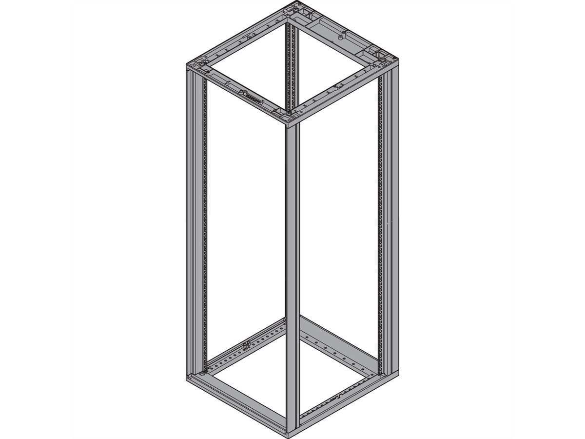SCHROFF Novastar Cabinet Frame, Heavy-Duty, 34 U 553W 800D