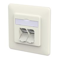 METZ CONNECT E-DAT C6A LSA++ Dose, 2 Port, UP, reinweiß