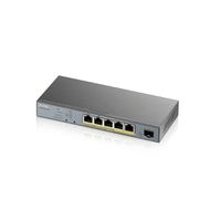 Zyxel GS1350-6HP-EU0101F network switch Managed L2 Gigabit Ethernet (10/100/1000) Gray Power over Ethernet (PoE)