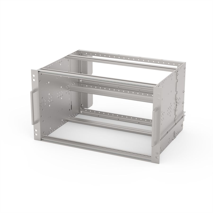 SCHROFF EuropacPRO 19" Subrack Kit for Railway, Retrofit Shielding, SNCF, 6 U, 84 HP, 320 mm