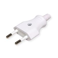 BACHMANN Euro flat plug 2.5A/250VAC, mounting, white