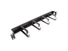 VALUE  19" frontpaneel, 4 ogen type G, kabeldoorvoer (borstel), zwart