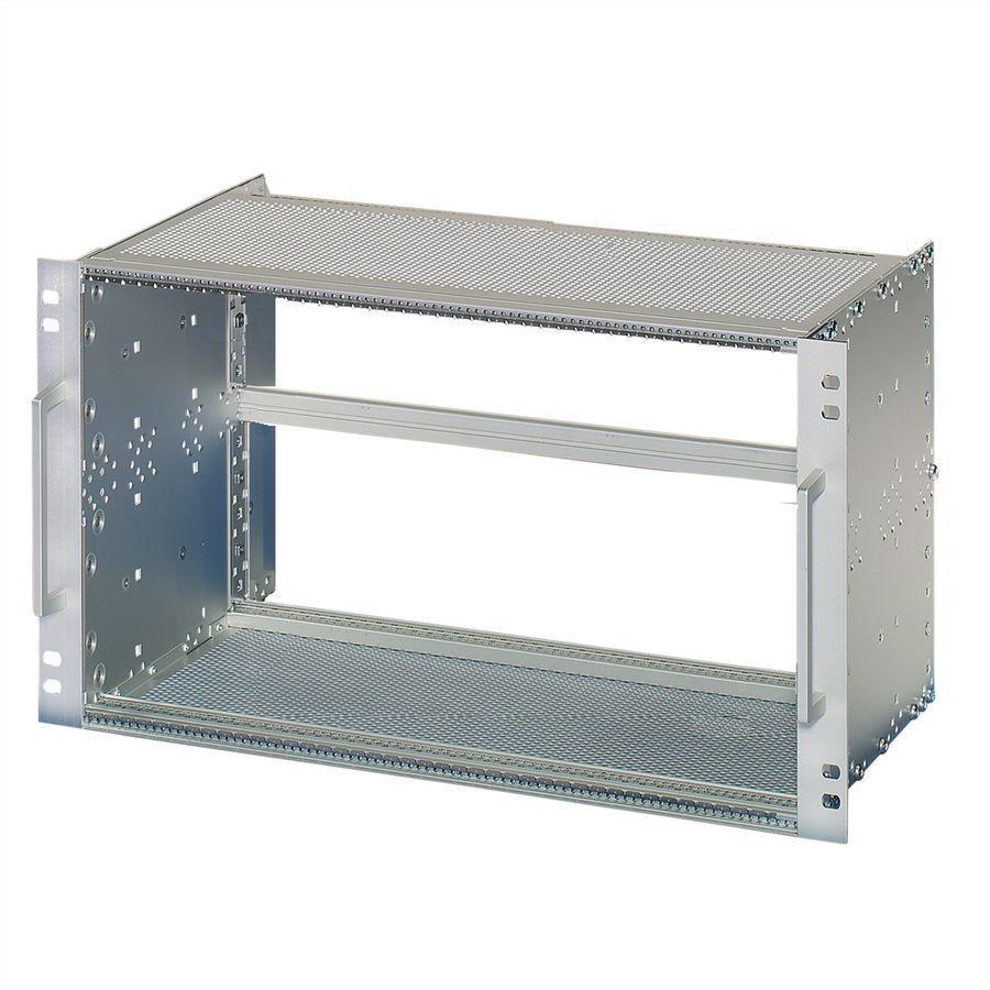 SCHROFF EuropacPRO 19" moduledrager voor rail, afgeschermd, EN 50155, 6 HE, 84 PK, 235 mm