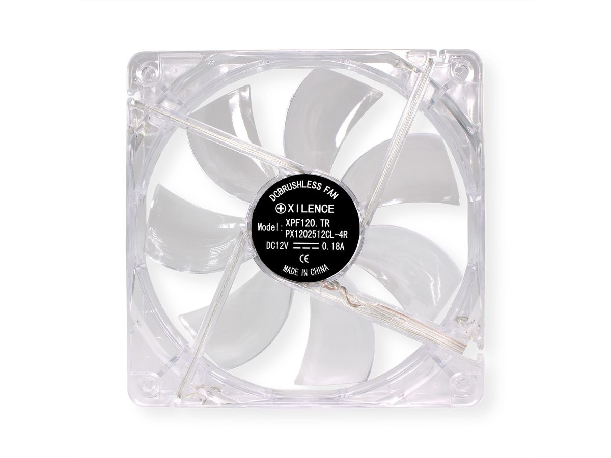 Xilence XPF120.TR 120mm Ventilator voor pc-behuizing, LED in rood