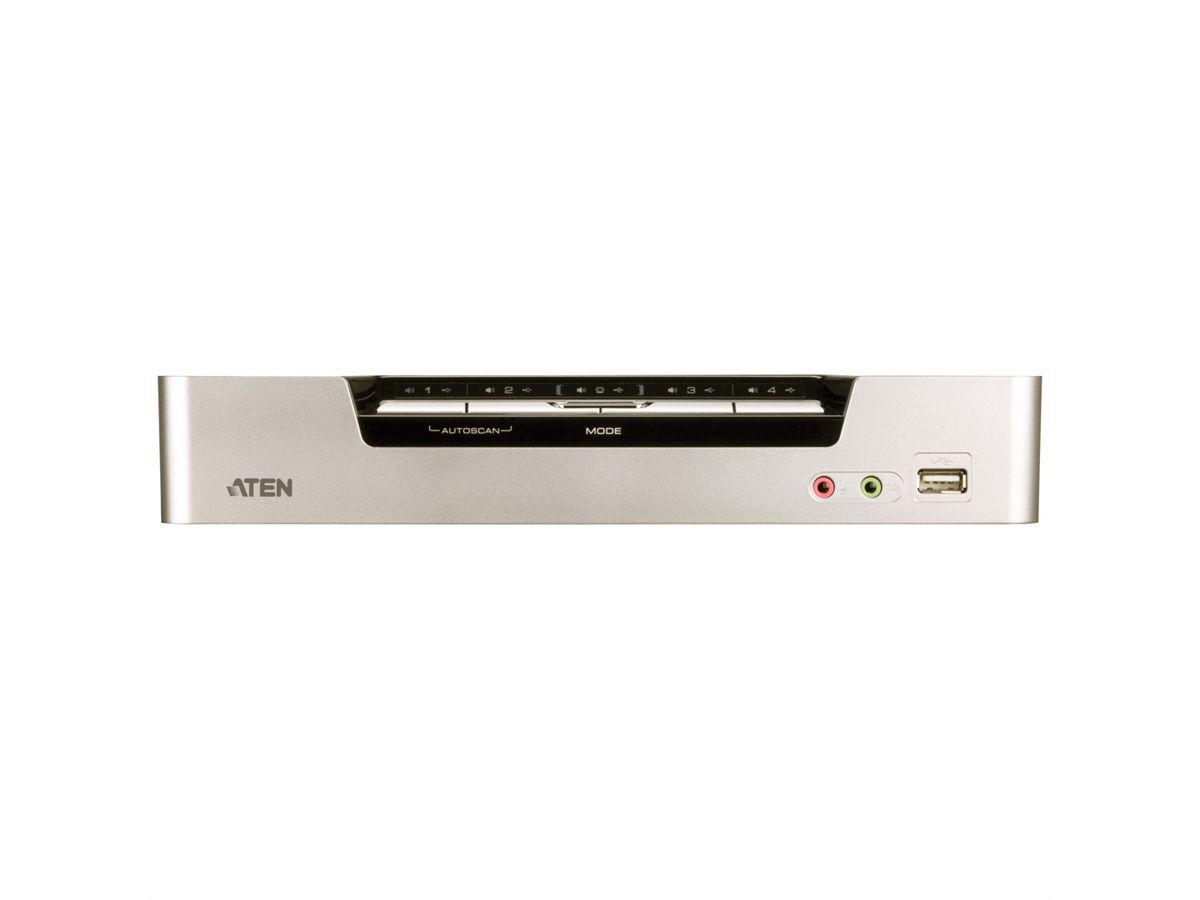 ATEN CS1794 KVM switch HDMI, USB, audio, USB hub, 4-poorts