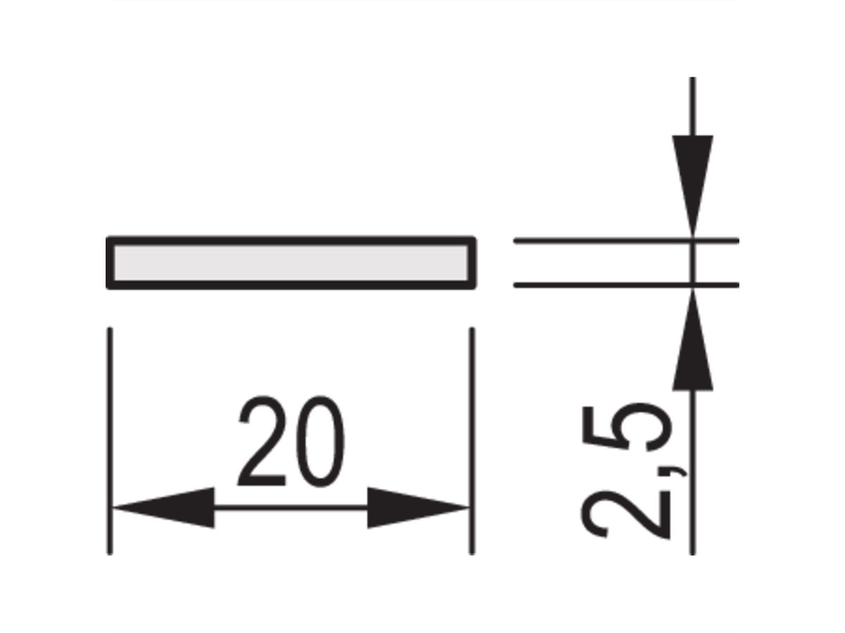 SCHROFF Voorpaneel, plat, niet afgeschermd, D-Sub uitsparing, 3 HE, 4 HE, 2 x 9 pen, 2,5 mm, Al, geanodiseerd vooraan, geleidend achteraan