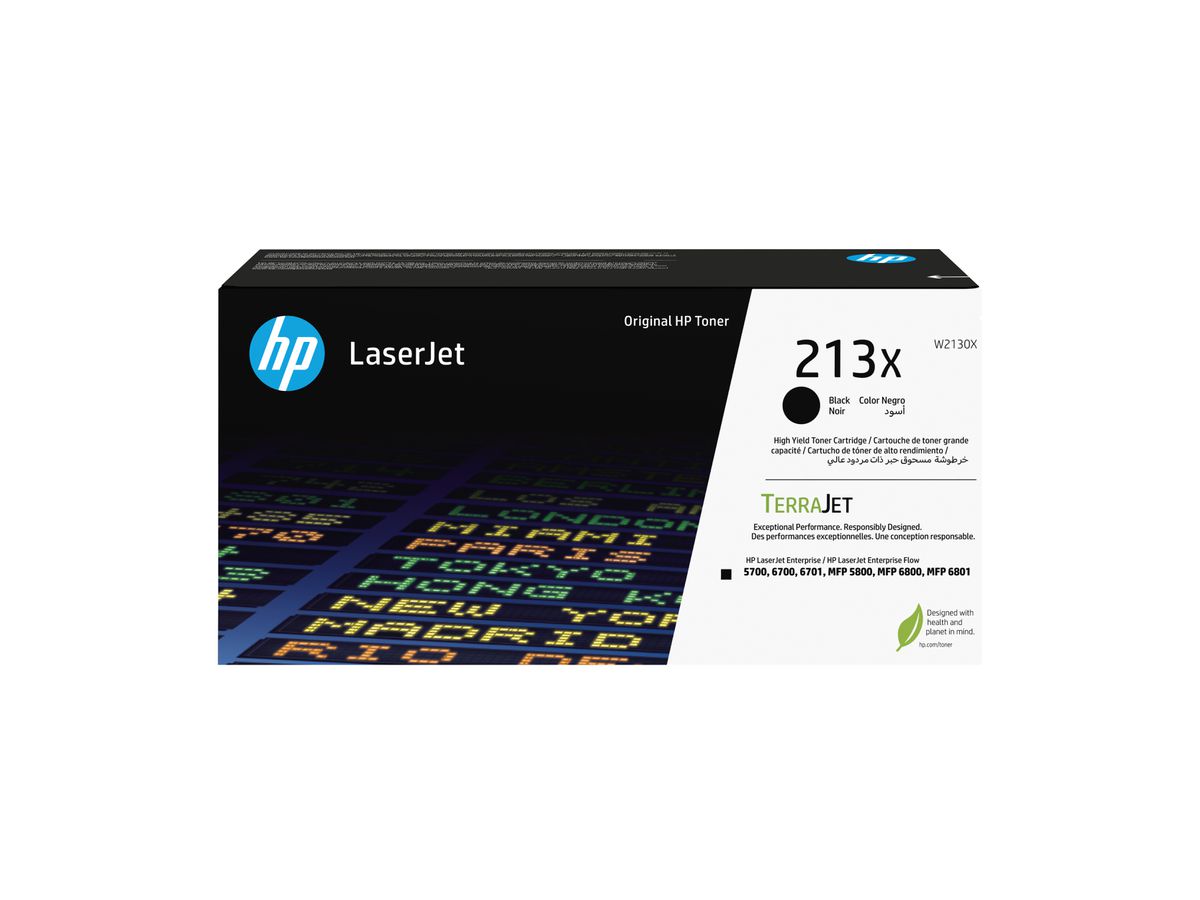 HP 213X originele high-capacity LaserJet-tonercartridge, zwart