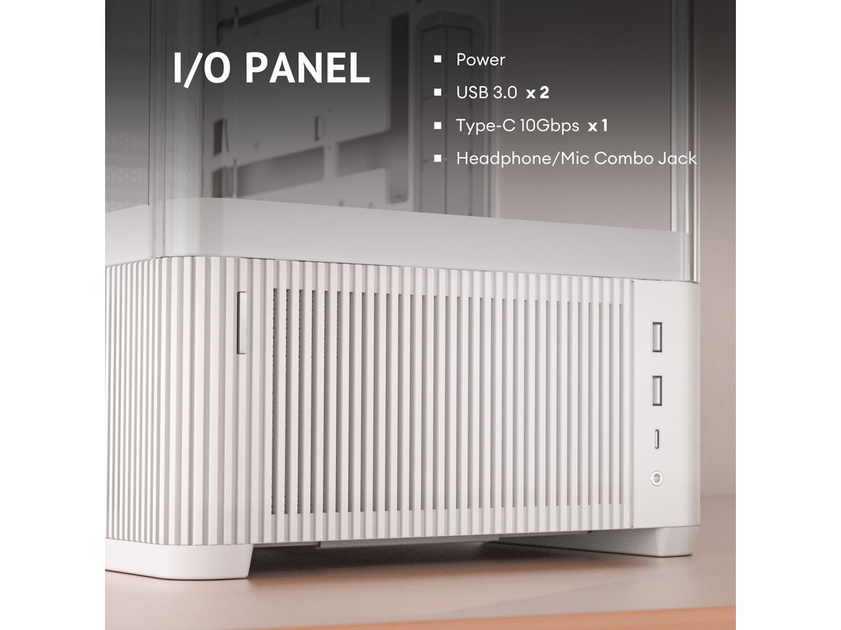 ANTEC Constellation C6 Curve Air White PC Gehäuse ATX Midi Tower, weiß