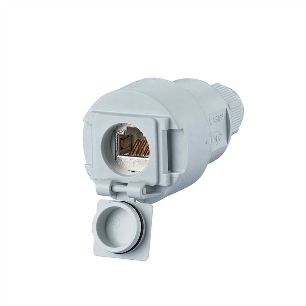 METZ CONNECT E-DAT Industrie IP67 V6 Kabelkoppeling, 1 poort Cat.6A - C6Amodule