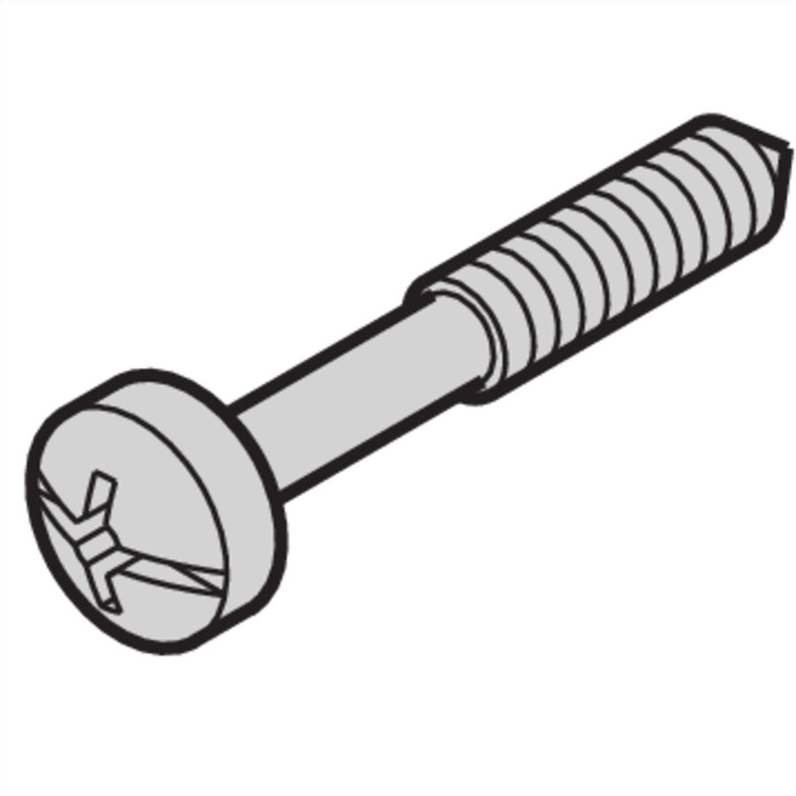 SCHROFF Kraagschroef, kruisgleuf/gleuf (M2,5x11), staal verzinkt, zwart
