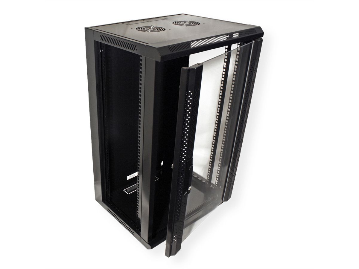 VALUE 19" Wall Mount Rack 18U, 910x570x450mm (HxWxD), black