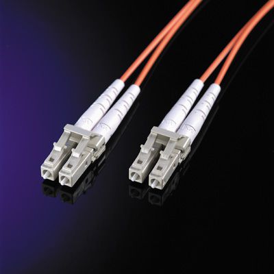 Quality LWL-Kabel 50/125µm OM2, LC/LC, orange, 1 m