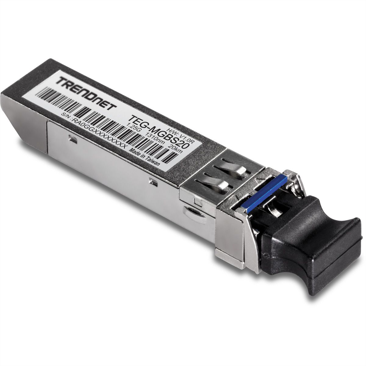 TRENDnet TEG-MGBS20 Mini-GBIC , Single-Mode LC Module 10KM