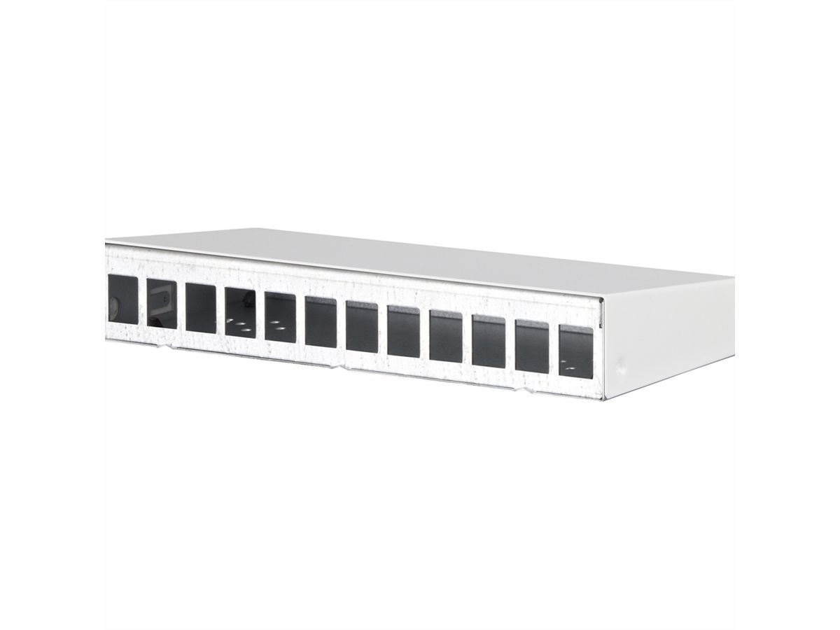 METZ CONNECT Keystone AP behuizing 12 poort zuiver wit RAL9010