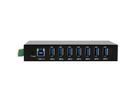 EXSYS EX-11237HMS-2 7 Port USB 3.2 Gen 1 HUB Din-Rail Kit