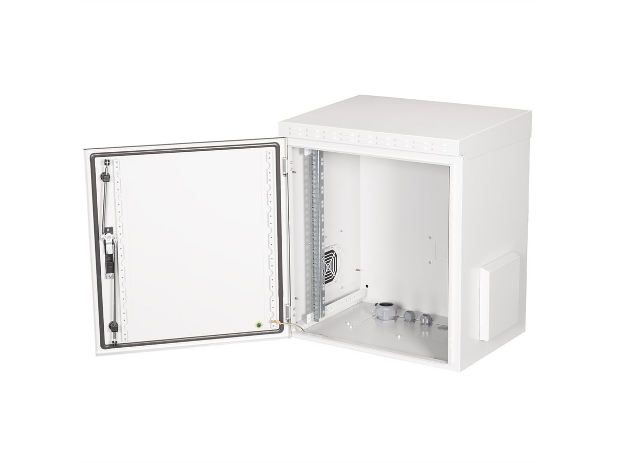 ROLINE 19-inch wandbehuizing Pro 12 U, 600x450 BxT IP55 buiten grijs