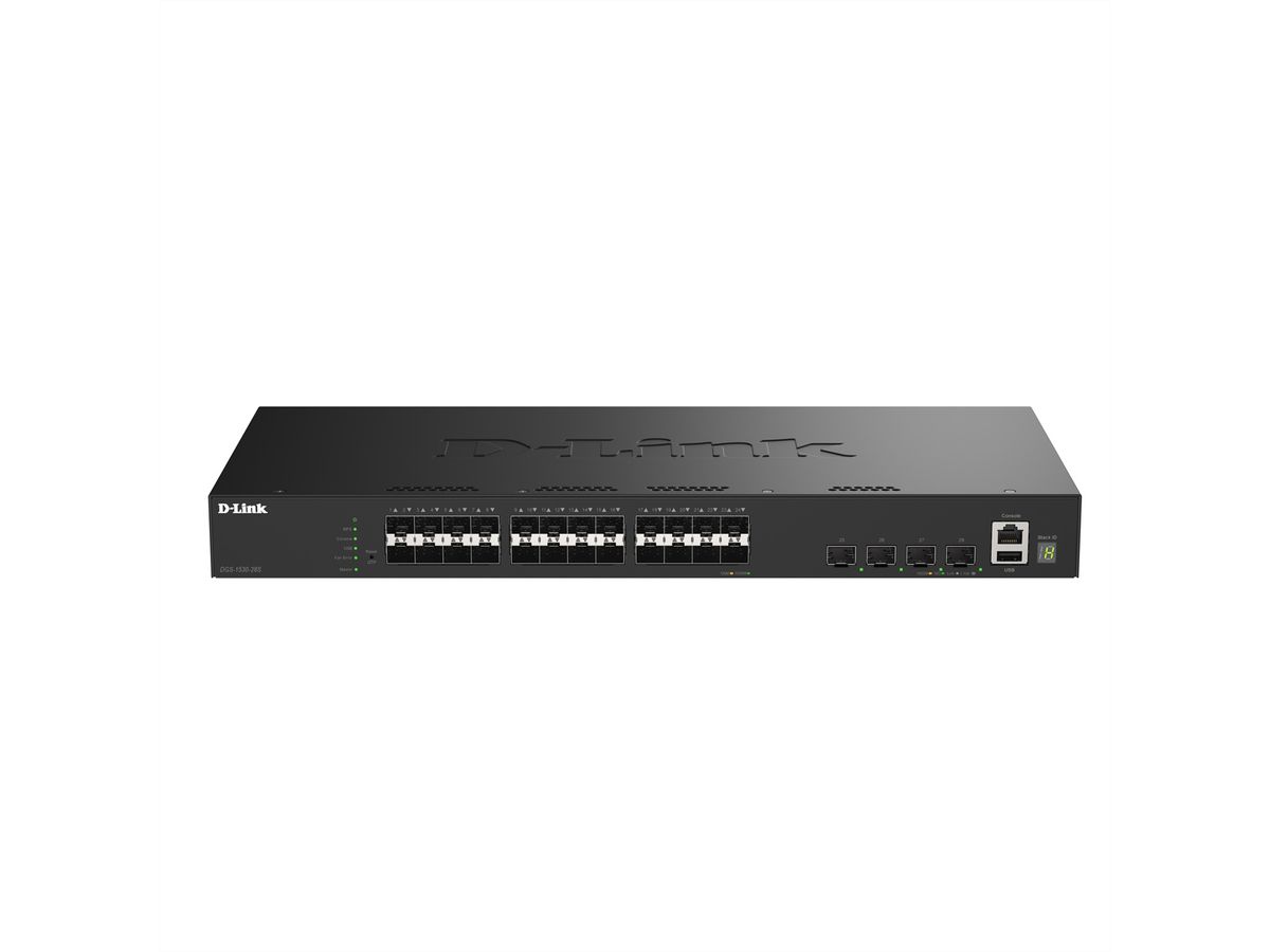 D-Link DGS-1530-28S/E 28-Port Switch Smart Managed Gigabit Stack 4x 10G
