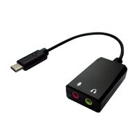 VALUE USB type C - 2x 3,5mm Audio Adapter, Male/Female, 0,13 m