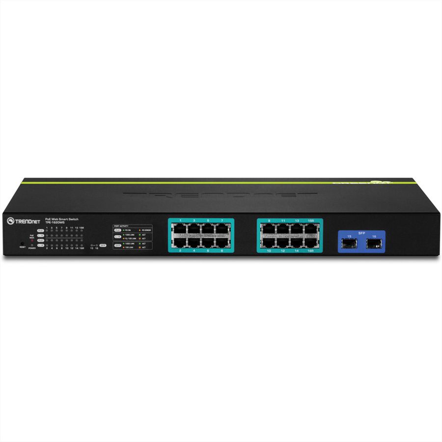 TRENDnet TPE-1620WS 20-Port Gigabit Web Smart PoE+ Switch