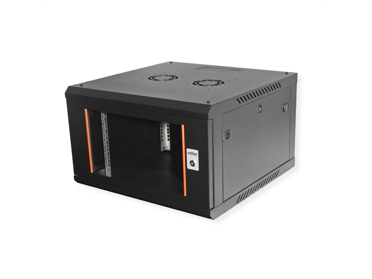 ROLINE 19" Wall Cabinet Basic Plus 6U, 600x600 BxT black