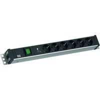 BACHMANN 19" 1.5U 6xCEE7/3 1xswitch 1xSPD-Plus 2.0m CEE7/7