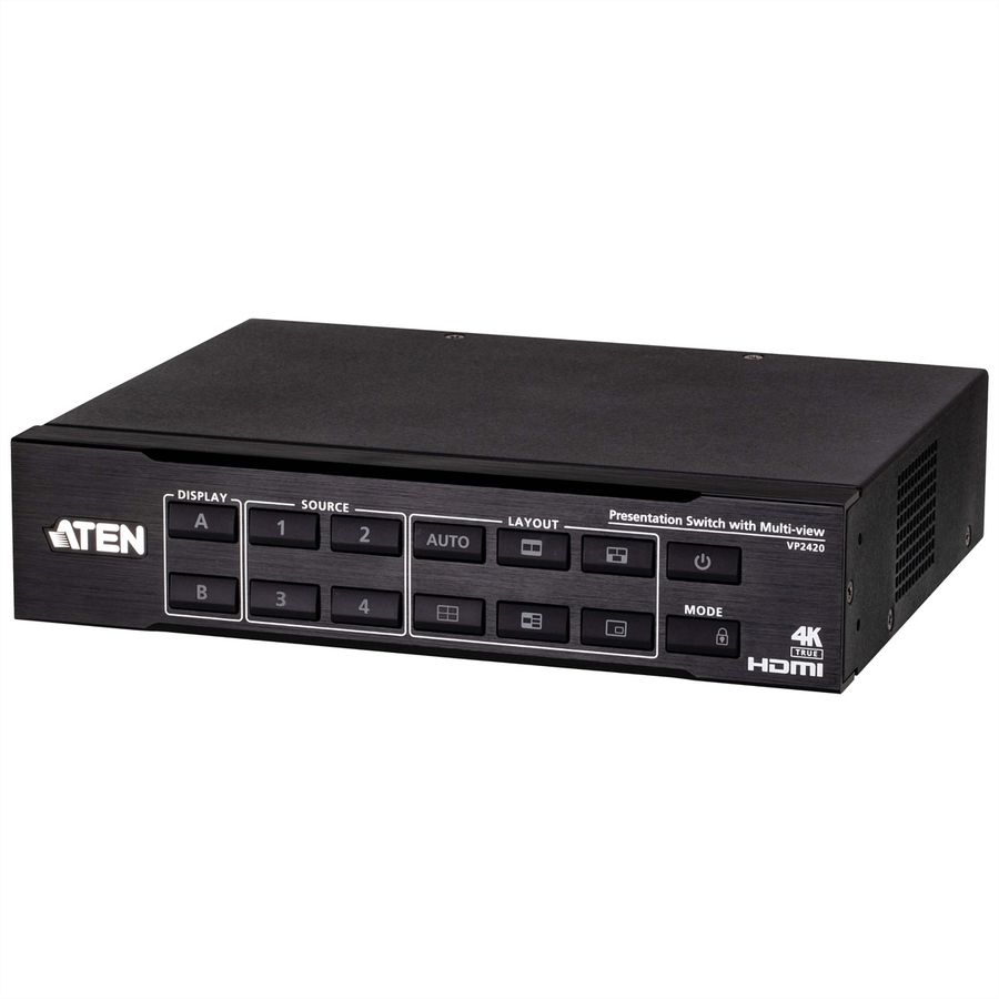 ATEN VP2420 4 x 2 True 4K Presentatie Matrix Switch met Multi View