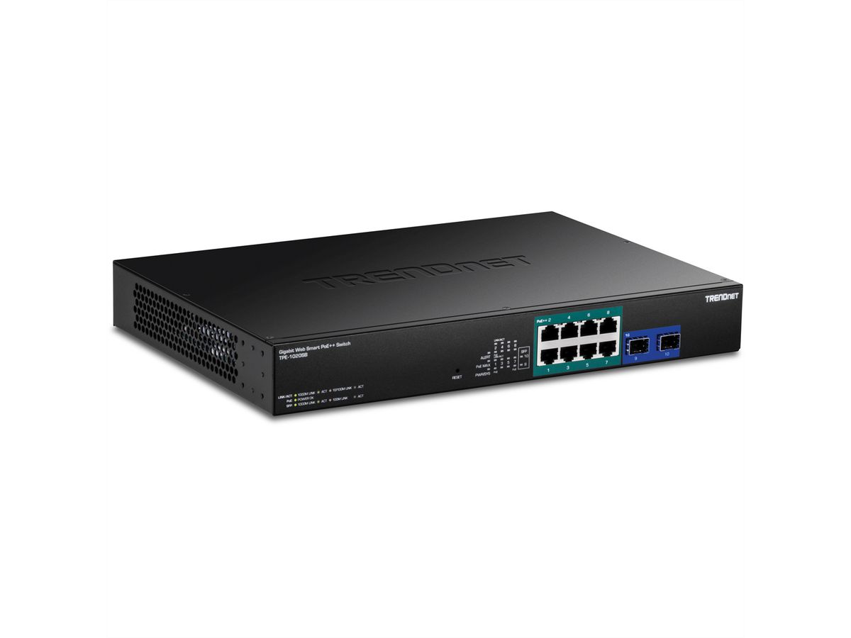 TRENDnet TPE-1020SB 10-Port PoE++ Switch Gigabit Web Smart