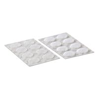 VELCRO® klittenbandstippen zelfklevend haken en lussen 16 mm x 16 sets Wit