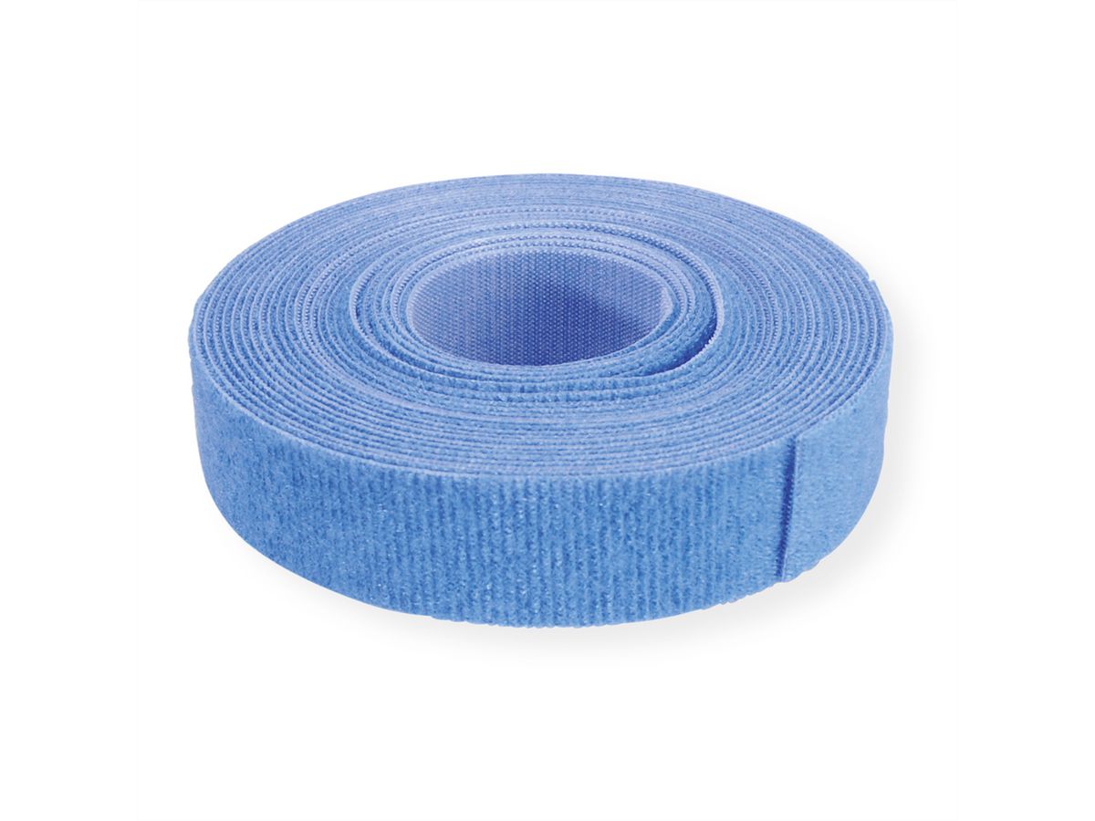 VELCRO® ONE-WRAP® Klettbandstreifen 20mm, unperforiert, blau, 5 m