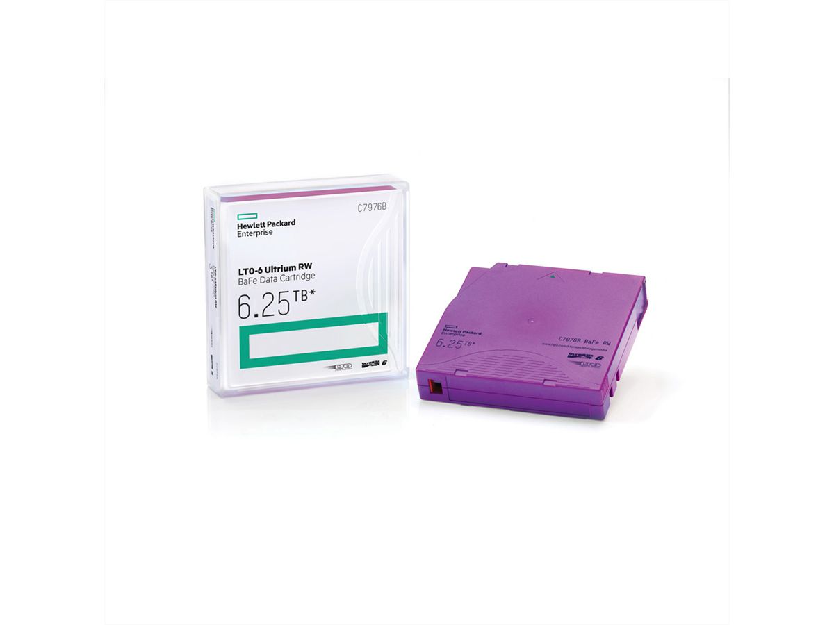 HPE LTO Ultrium 6 C7976AH 20-pack ECO, 2500/6250GB