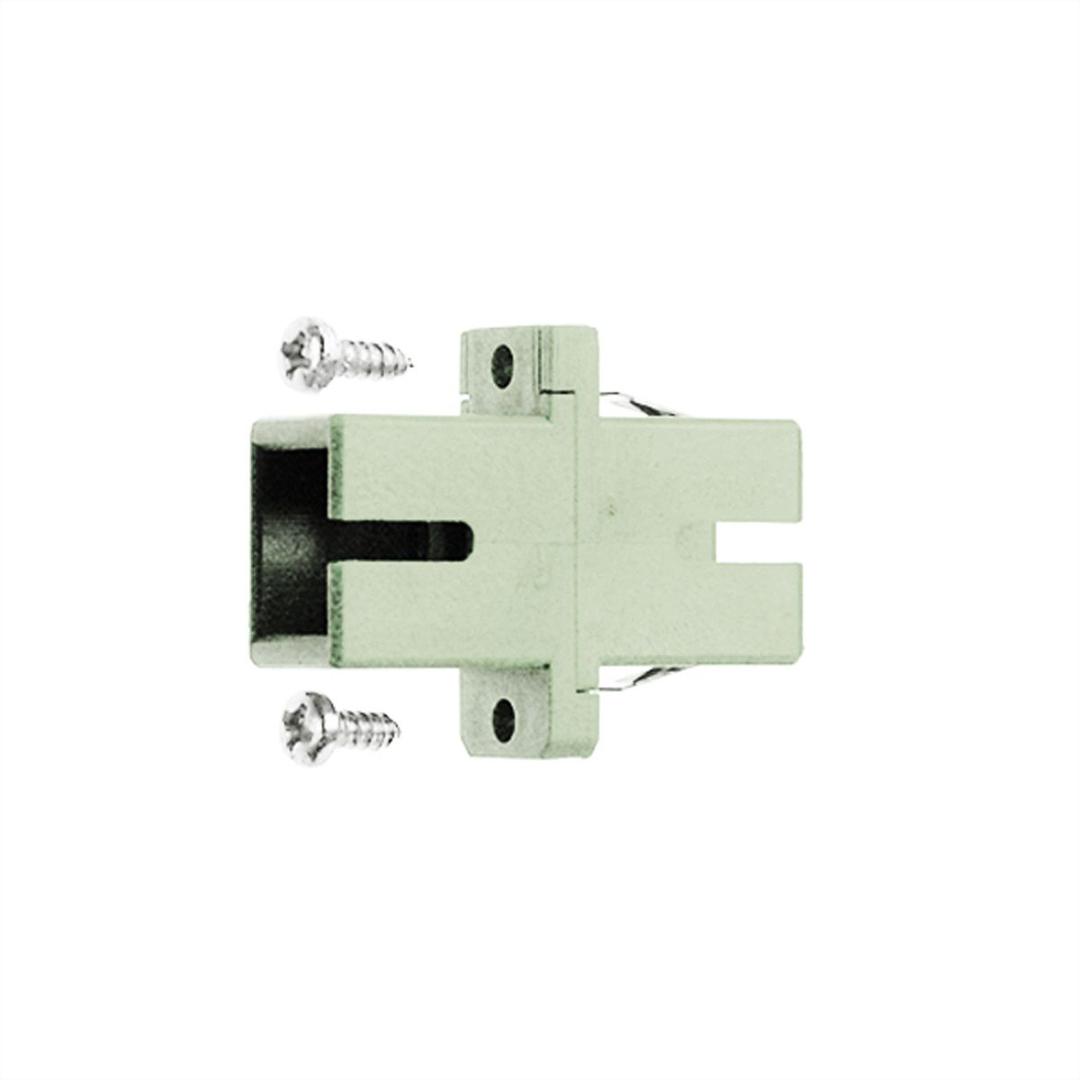 TELEGÄRTNER SC-koppeling, multimode, Keramische huls, kunststof behuizing, beige
