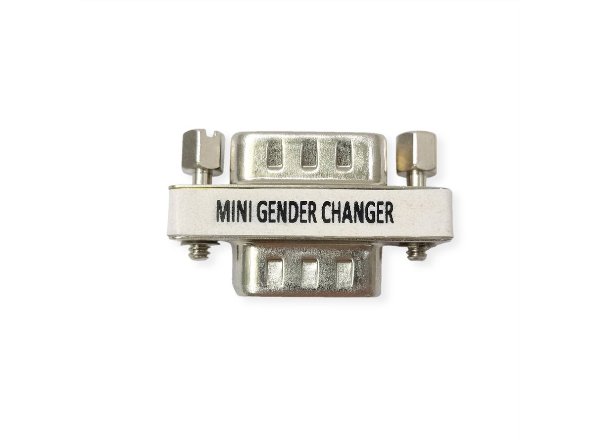 VALUE Mini Gender Changer, DSUB 9pol. M/M