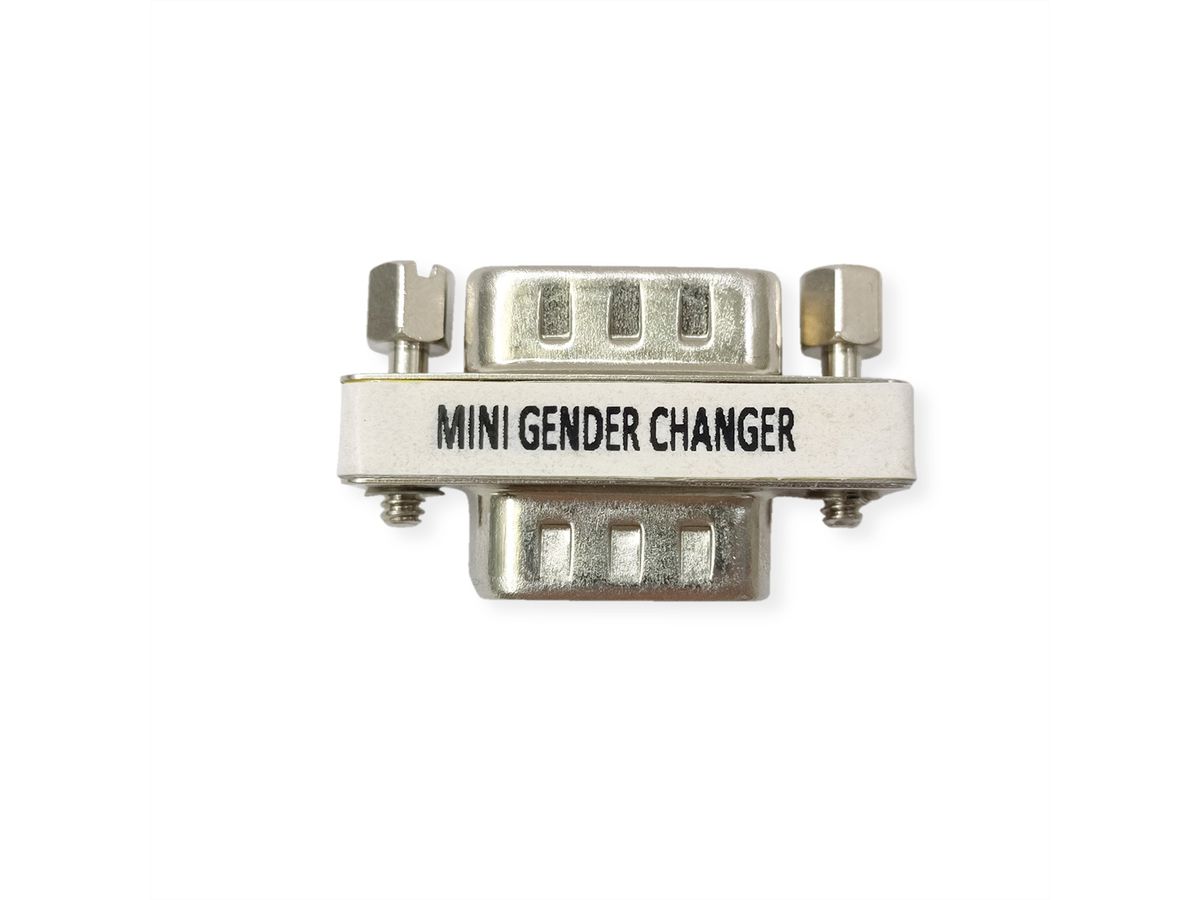 VALUE Mini Gender Changer, 9-pin M - M