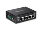 TRENDnet TI-G50 5-poorts geharde industriële gigabit DIN-rail switch