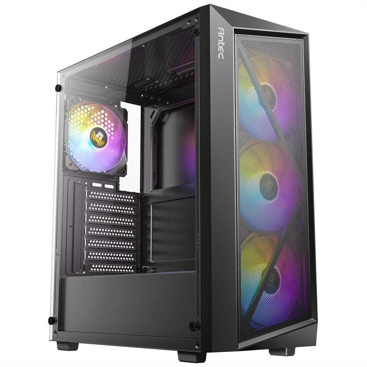 ANTEC AX67 ARGB PC Case Midi Tower Gaming ATX, black