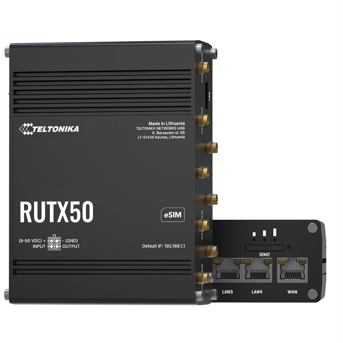 TELTONIKA RUTX50 5G/4G/LTE Industriële router eSIM Version