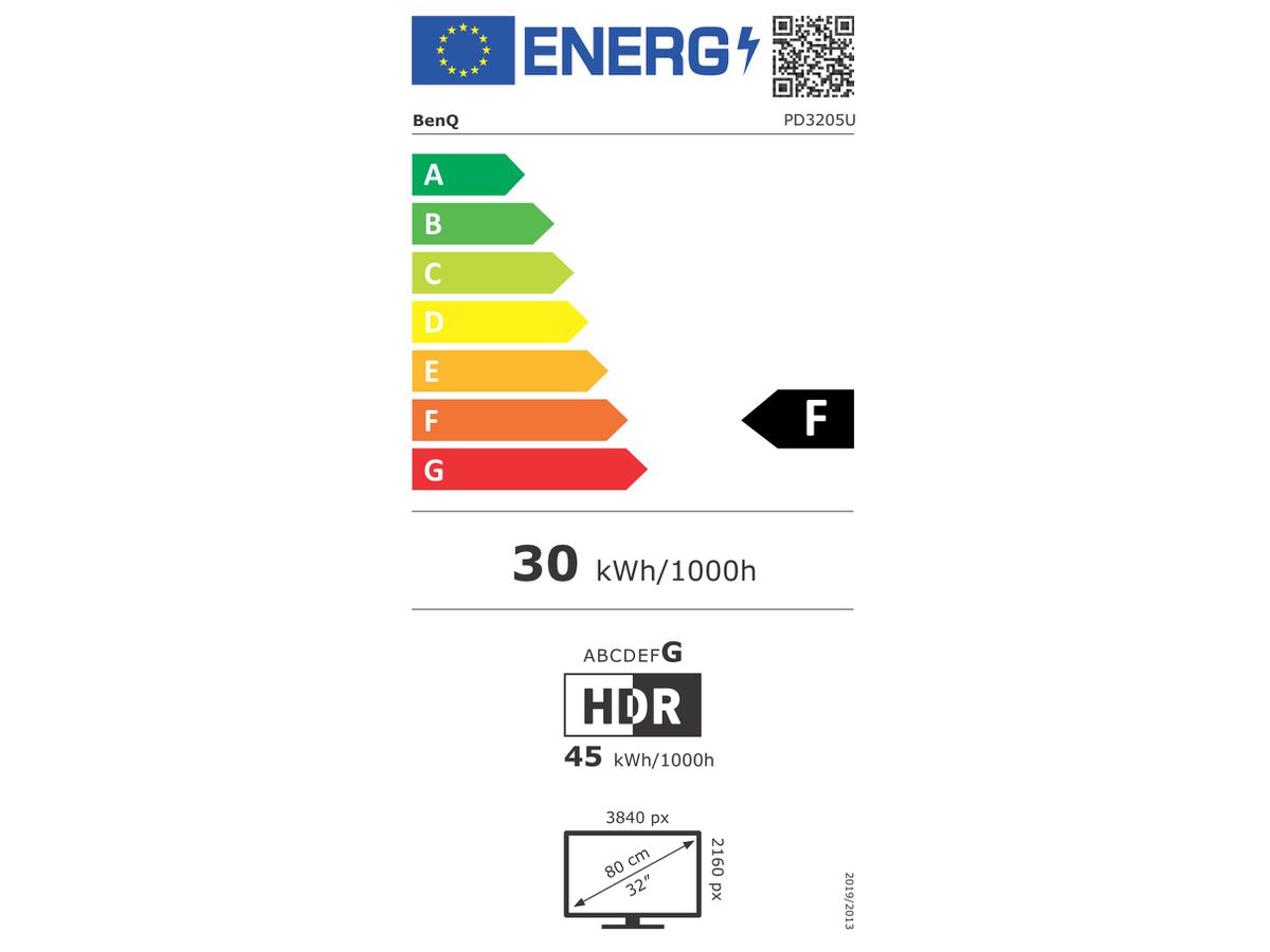 Benq PD3205U 80 cm (31.5") 3840 x 2160 Pixels 4K Ultra HD LCD Zwart